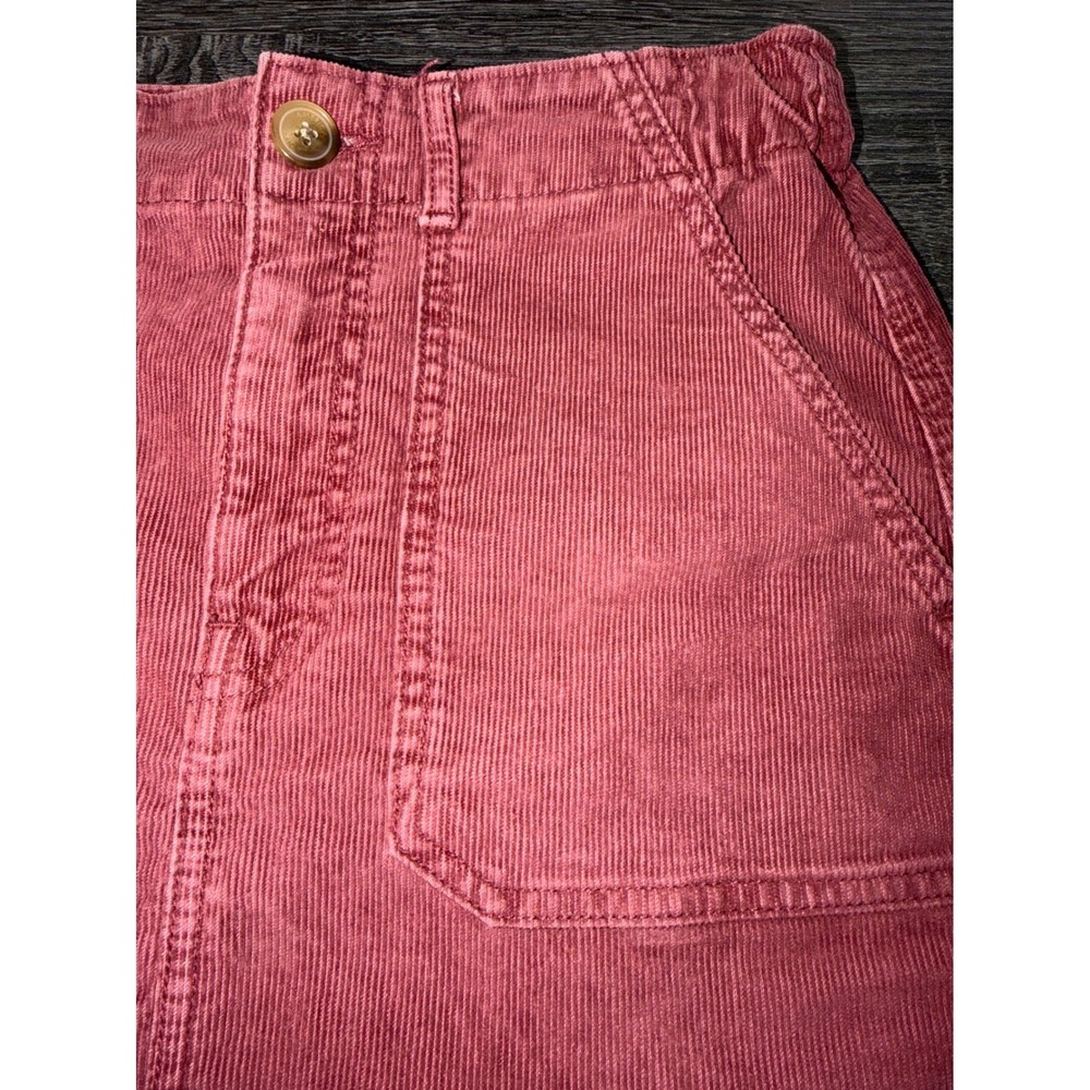 American Eagle Corduroy Mini Skirt Super Stretch A-Line Skater 90s Style Size 2 - Picture 3 of 8